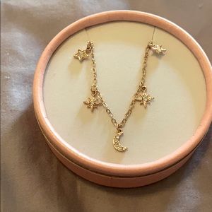 Gold star and moon bracelet